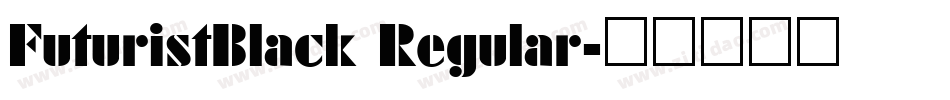 FuturistBlack Regular字体转换